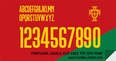 Portugal 2022 Font OTF Football Fonts