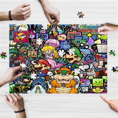 Super Paper Mario Characters Jigsaw Puzzle Game, Super Paper Mario ...