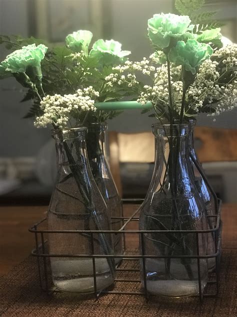 Milk Bottle Centerpiece Milk Bottle Centerpiece Bottle Centerpieces Milk Bottle