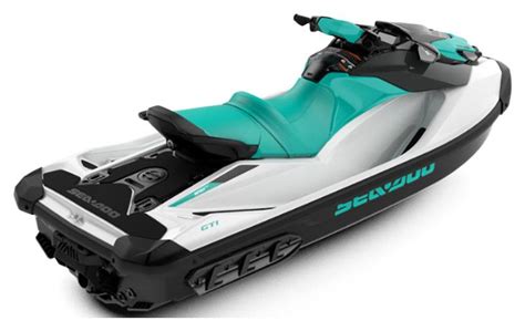 New 2020 Sea Doo Gti 130 Ibr White Reef Blue Watercraft In