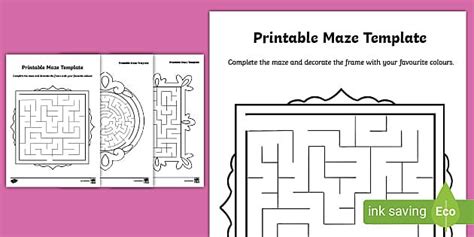 FREE! - Maze Template Activity Pack (teacher made) - Twinkl