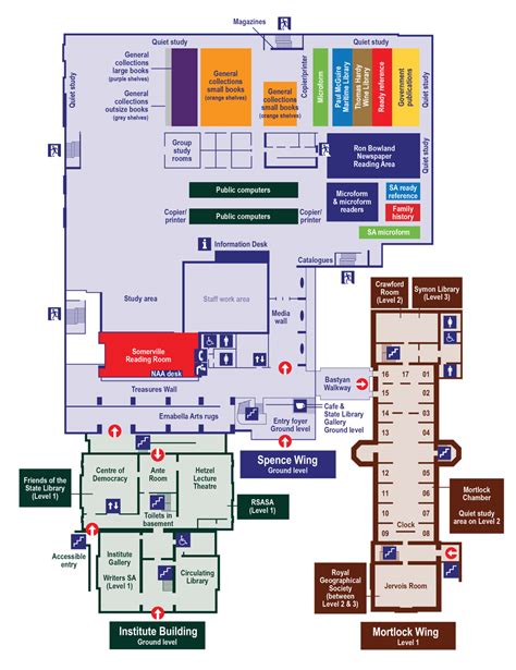 Map of the State Library | State Library of South Australia