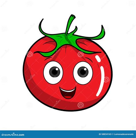 Cartoon Tomato Stock Vector Image 58834165