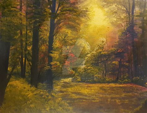 Forest - Oil Painting 3 by THEblackPEA on DeviantArt