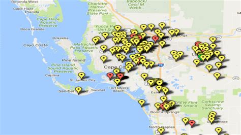 Map Of Cape Coral Florida Neighborhoods - Draw A Topographic Map