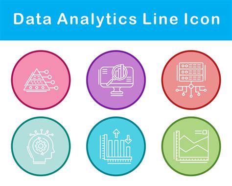 Data Analytics Vector Icon Set 21359466 Vector Art At Vecteezy