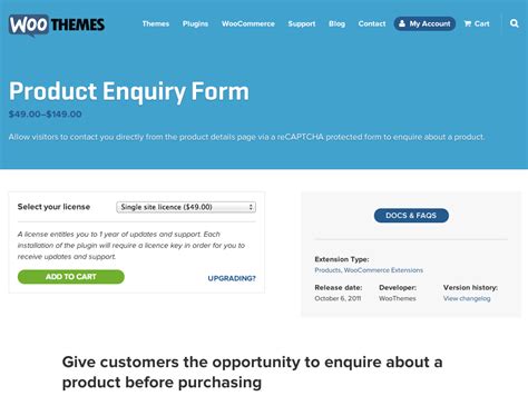 Woocommerce Product Enquiry Form Wp Base