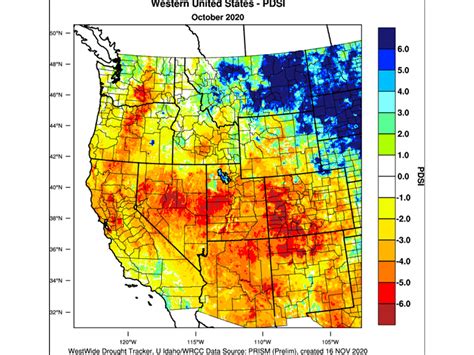 Westwide Drought Tracker Wwdt Gridded Monthly Drought Indices For