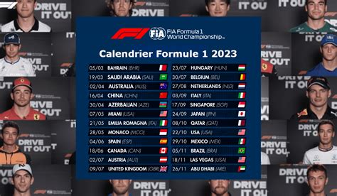 Calendrier F1 2023 Horaires Get Calendar 2023 Update