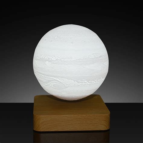 Magnetic Levitating D Printed Jupiter Led Globe Desk Lamp With Touch