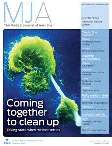 Volume Issue The Medical Journal Of Australia