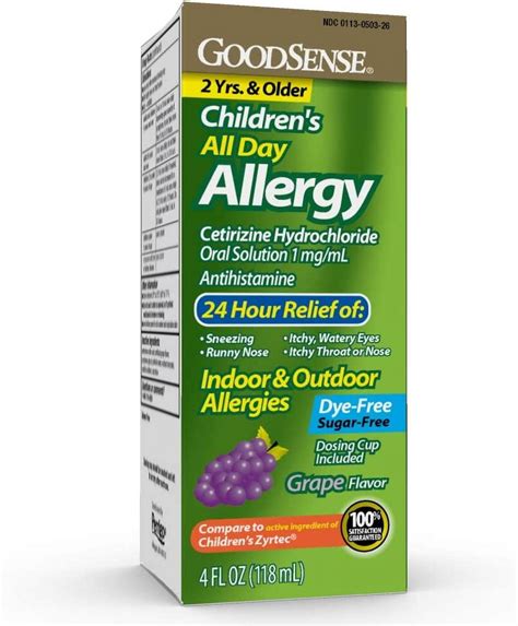 Goodsense Childrens All Day Allergy Cetirizine Hydrochloride Oral