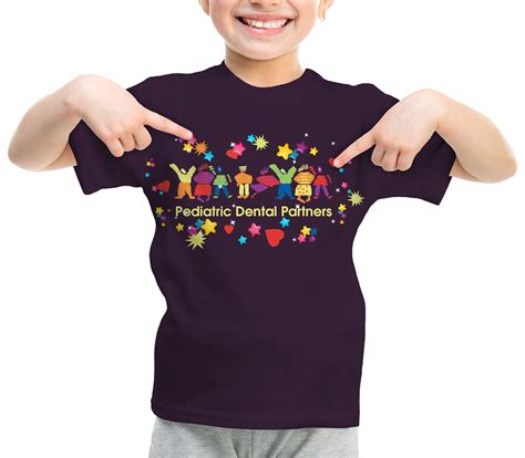 Design De T Shirt Élégant Léger Pour Pediatric Dental Partners Par