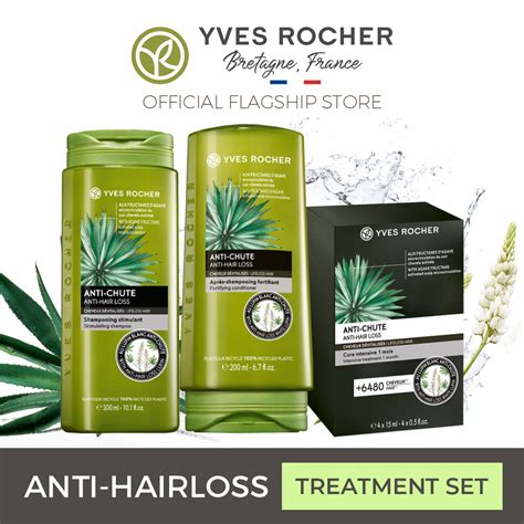 Yves Rocher Anti Hair Loss Treatment Bundle Shopee Singapore