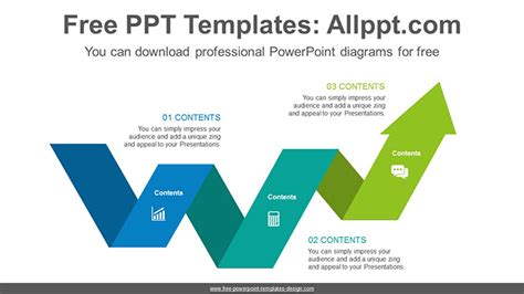 Folded Ribbon Powerpoint Diagram Powerpoint And Google Slides