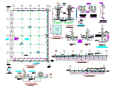 Nave Industrial En Autocad Descargar Cad Kb Bibliocad