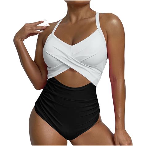 Lovskoo 2024 Womens Swimwear Elegant High Stretch One Piece Swimsuit