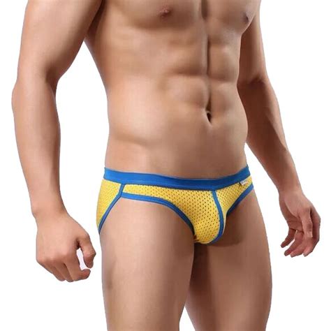 Brave Person New Mens Bikini Swimwear Low Rise Mesh Sexy Mens Swim