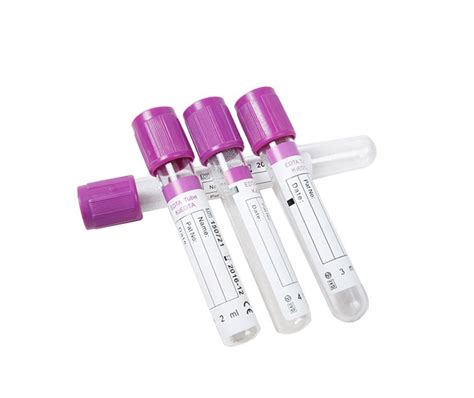 Purple Top Edta Blood Collection Tubes For Lab Blood Collection From