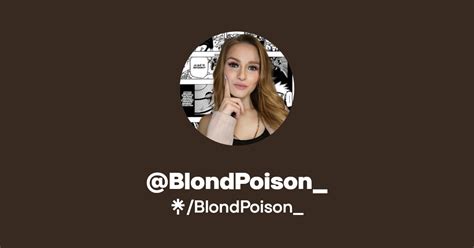 Blondpoison Instagram Tiktok Twitch Linktree