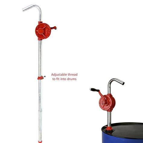 55 Gallon Priming Drum Rotary Hand Pump New Oil Fuel Barrel Heavy Duty Transfer Ebay