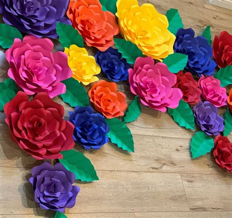 6x4.5 Fiesta/Mexican themed paper flower backdrop/wedding | Etsy