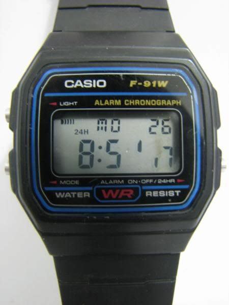 CASIO F-91W ALARM CHRONOGRAPH DIGITAL WATCH