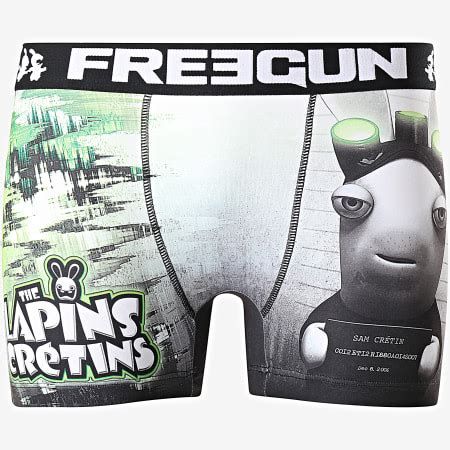 Freegun Boxer Lapins Crétins Splinter Noir Vert Ryses