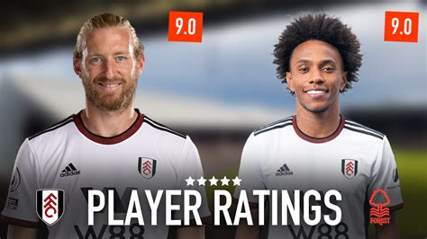 Player Ratings Fulham Nottingham Forest Fulhamish