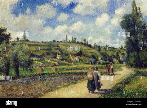 Camille Pissarro Landscape Near Pontoise Hi Res Stock Photography And