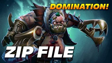 Zip File Pudge Domination Dota Pro Gameplay Youtube