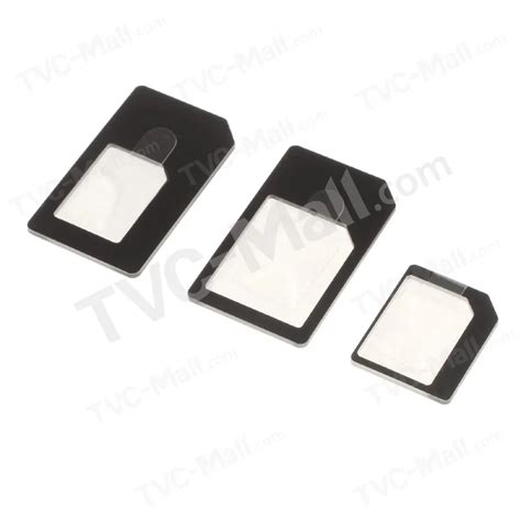 Wholesale CMZWT Credit Card Style 4 In 1 SIM Card Adapter Kit Nano