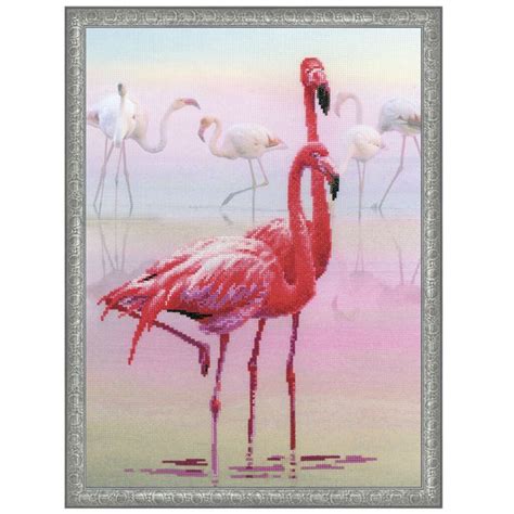 Flamingos Counted Cross Stitch Kit Cross Stitch Needlepoint