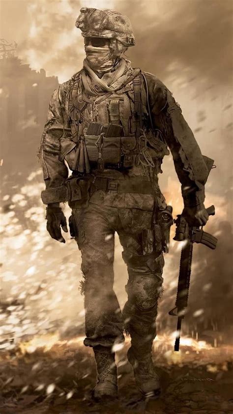 Mw2 Fantasma Call Of Duty Modern Warfare Iphone Fondo De Pantalla Del