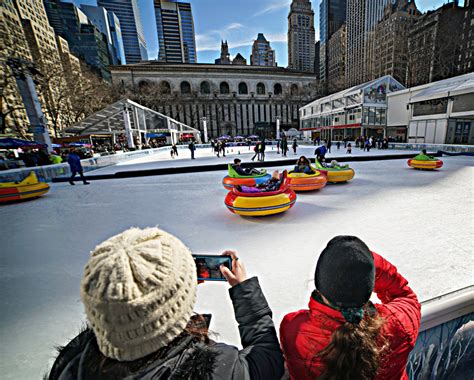 Bumper cars on ice are back at Bryant Park | amNewYork