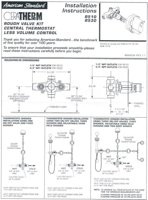 Diagram Thermostatic Mixing Valve Installation Domestic Wate