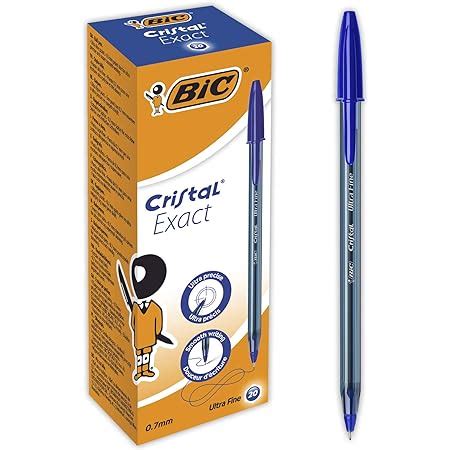 BIC Cristal Bolígrafos Original Óptimo para material escolar Azul