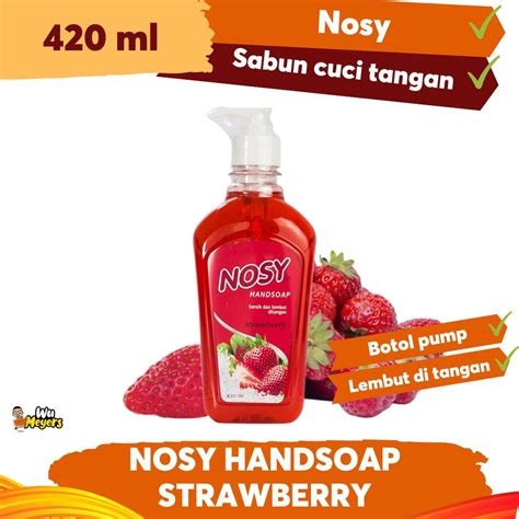 Jual Sabun Cuci Tangan Nosy Botol Pump Ml Strawberry Shopee Indonesia