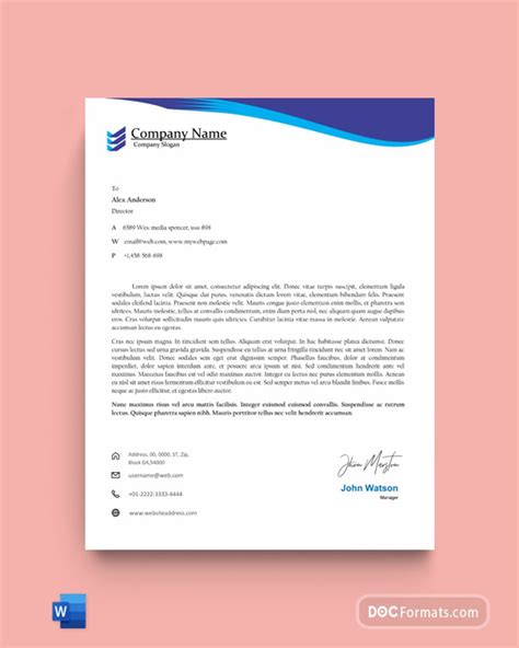 Best Business Letterhead Templates Word Ai Free Premium