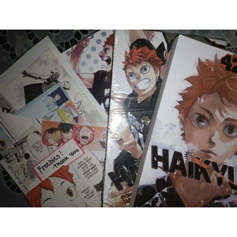 Haikyuu Manga Set Volume 42 44 And 45 With Freebies Read