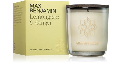 Max Benjamin Lemongrass And Ginger Bougie Parfumée Notino Fr