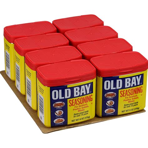 Old Bay Shaker Bottle Seafood Seasoning 6 Ounce Pack Of 8