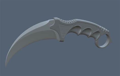 printable models of karambit knife 3D model 3D printable STL