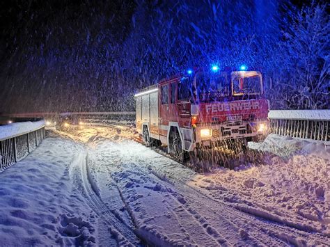 Mehrere Einsätze wegen starken Schneefall und eine Brandmeldeanlage hat