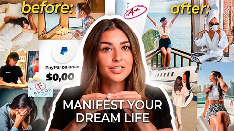 How To Manifest Your Dream Life 4 Steps To Follow Youtube