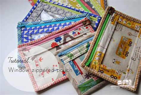 14 Mark Tutorial Window Zippered Pouches