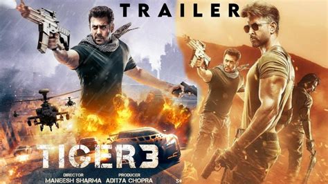 Tiger 3 Official Trailer Salman Khan Katrina Shahrukh Khan Hrithik