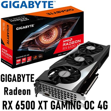 Vga การ์ดแสดงผล Gigabyte Radeon Rx 6500 Xt Gaming Oc 4g Rx 6500 Xt