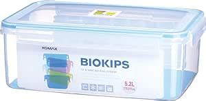 Komax Biokips Rectangular Food Storage Container With Lid Liter