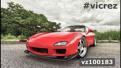 Vicrez Mazda RX7 1993 2002 99 Spec Style Polyurethane Front Bumper